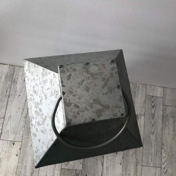 Rustic Gray Metal Lantern - Picture 5 of 5